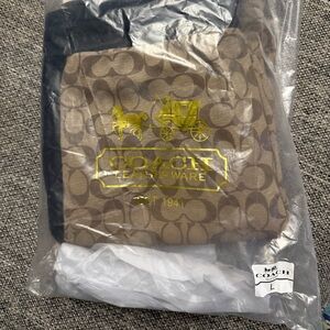 Coach Signature Joggers in Brown and Black